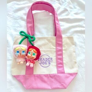 Trader Joe’s Pastel Spring Tote Bags:  PINK AND GREEN ONES